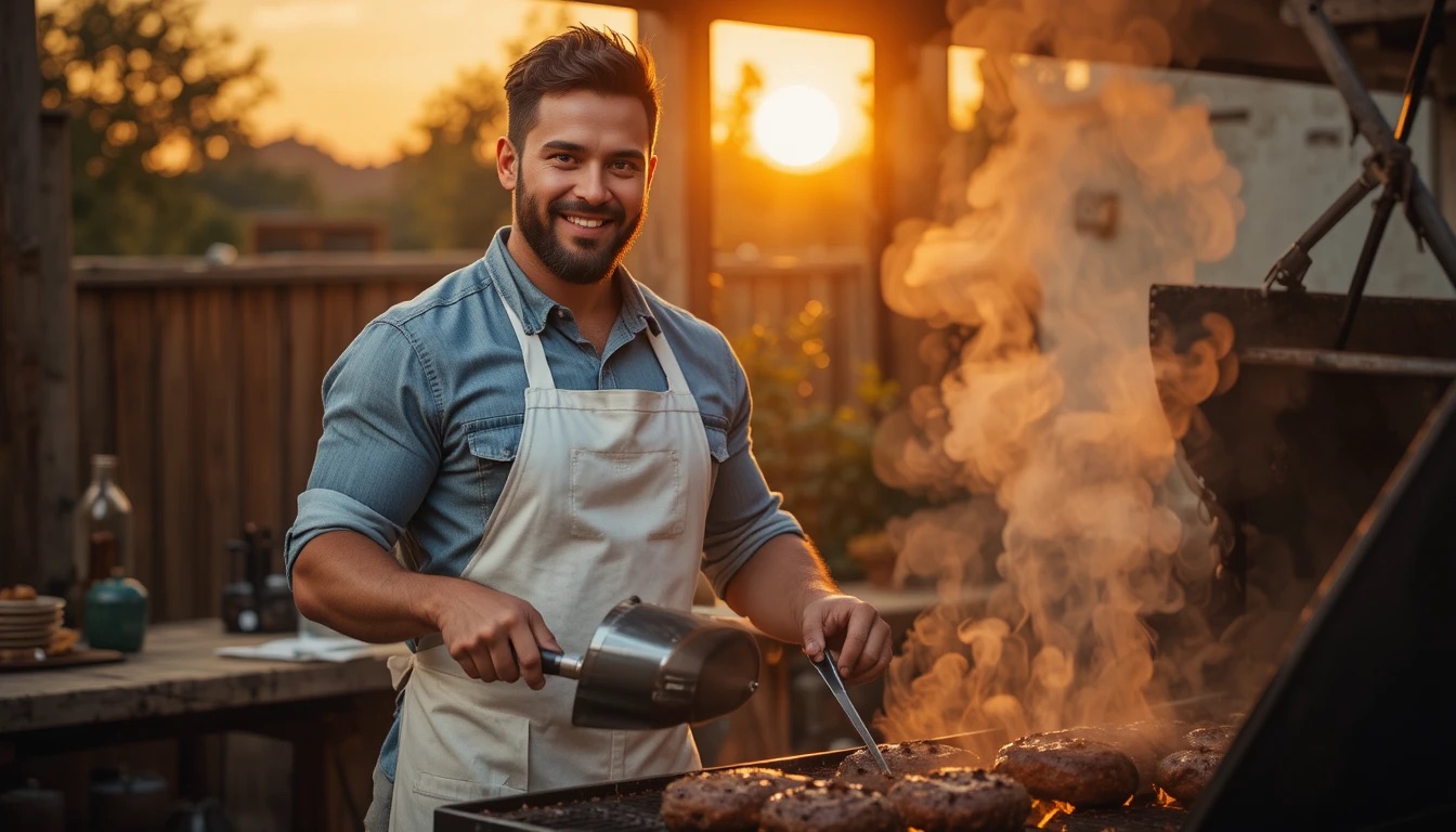 Das Schweinchen grillen